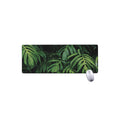 Green Monstera Leaf Print Extended Mouse Pad