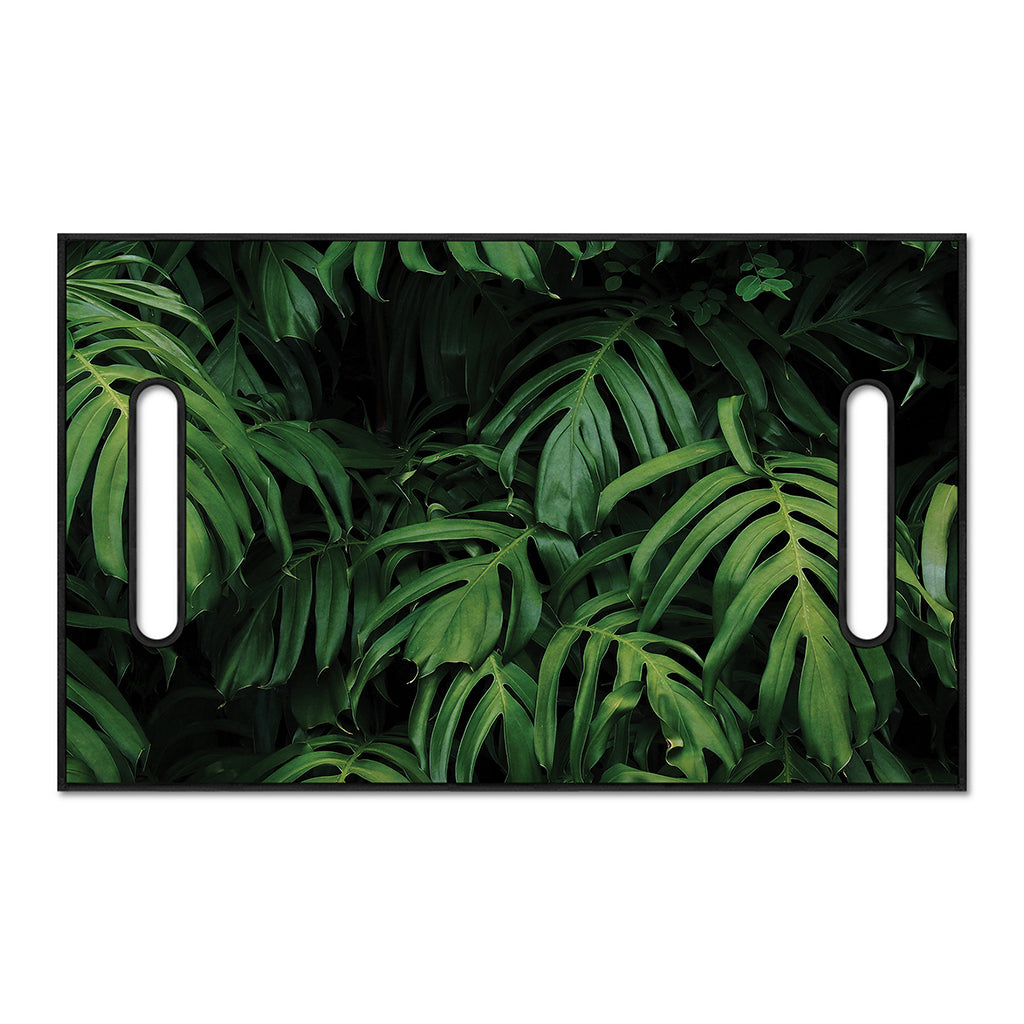 Green Monstera Leaf Print Golf Cart Seat Cover