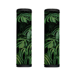 Green Monstera Leaf Print Handle Covers