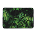 Green Monstera Leaf Print Kitchen Mat