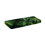 Green Monstera Leaf Print Piano Keyboard Cover
