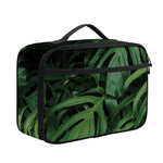 Green Monstera Leaf Print Portable Lunch Bag