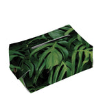 Green Monstera Leaf Print Rectangle Tissue Box Cover