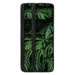 Green Monstera Leaf Print Refrigerator Handle Covers