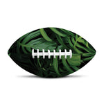 Green Monstera Leaf Print Rugby Ball