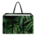 Green Monstera Leaf Print Utility Tote Bag