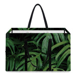 Green Monstera Leaf Print Utility Tote Bag