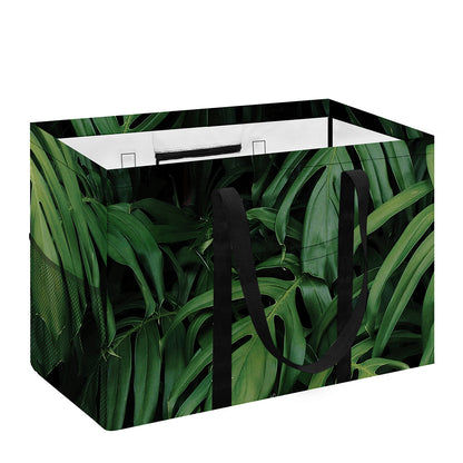 Green Monstera Leaf Print Utility Tote Bag