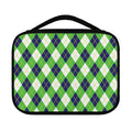 Green Navy And White Argyle Print Classic Bible Case