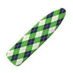 Green Navy And White Argyle Print Ironing Board Cover
