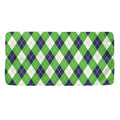 Green Navy And White Argyle Print Towel