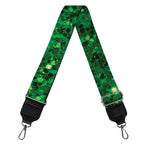 Green (NOT Real) Glitter Print Bag Strap