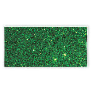 Green (NOT Real) Glitter Print Beach Towel