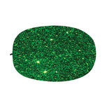 Green (NOT Real) Glitter Print Car Side Mirror Covers