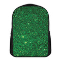 Green (NOT Real) Glitter Print Casual Backpack