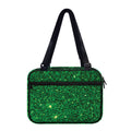 Green (NOT Real) Glitter Print Double Strap Bible Bag