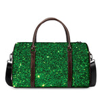 Green (NOT Real) Glitter Print Duffle Bag