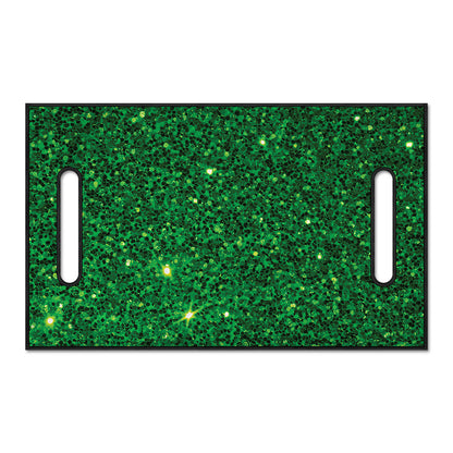 Green (NOT Real) Glitter Print Golf Cart Seat Cover