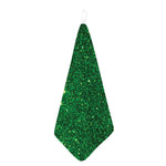 Green (NOT Real) Glitter Print Hand Towel