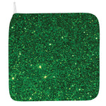 Green (NOT Real) Glitter Print Hand Towel