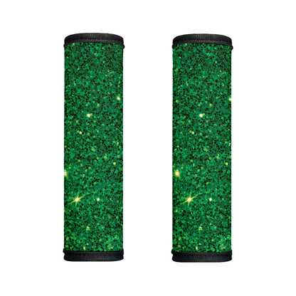 Green (NOT Real) Glitter Print Handle Covers