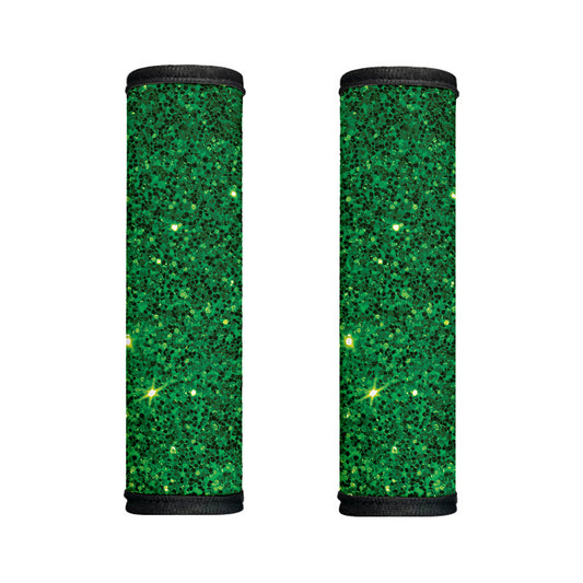 Green (NOT Real) Glitter Print Handle Covers