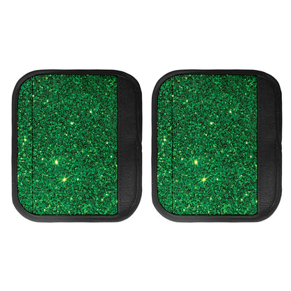 Green (NOT Real) Glitter Print Handle Covers