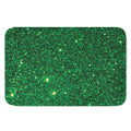 Green (NOT Real) Glitter Print Indoor Door Mat