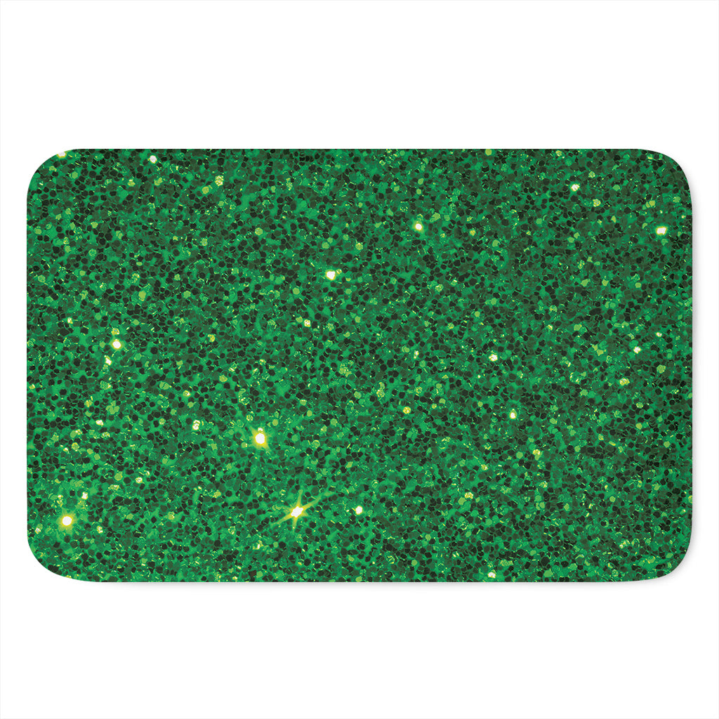 Green (NOT Real) Glitter Print Indoor Door Mat