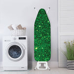 Green (NOT Real) Glitter Print Ironing Board Cover