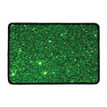 Green (NOT Real) Glitter Print Kitchen Mat
