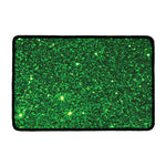 Green (NOT Real) Glitter Print Kitchen Mat
