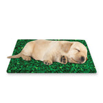 Green (NOT Real) Glitter Print Pet Cooling Mat Cover