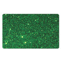 Green (NOT Real) Glitter Print Polyester Doormat