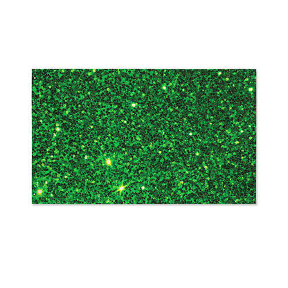 Green (NOT Real) Glitter Print Polyester Flag