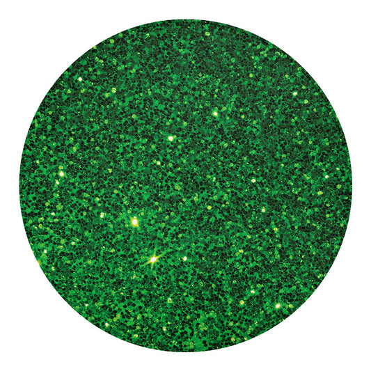 Green (NOT Real) Glitter Print Round Blanket