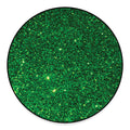 Green (NOT Real) Glitter Print Round Floor Mat