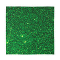 Green (NOT Real) Glitter Print Silk Bandana
