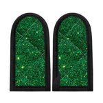 Green (NOT Real) Glitter Print Skillet Handle Cover