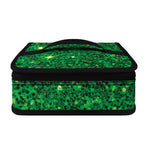 Green (NOT Real) Glitter Print Small Lunch Bag