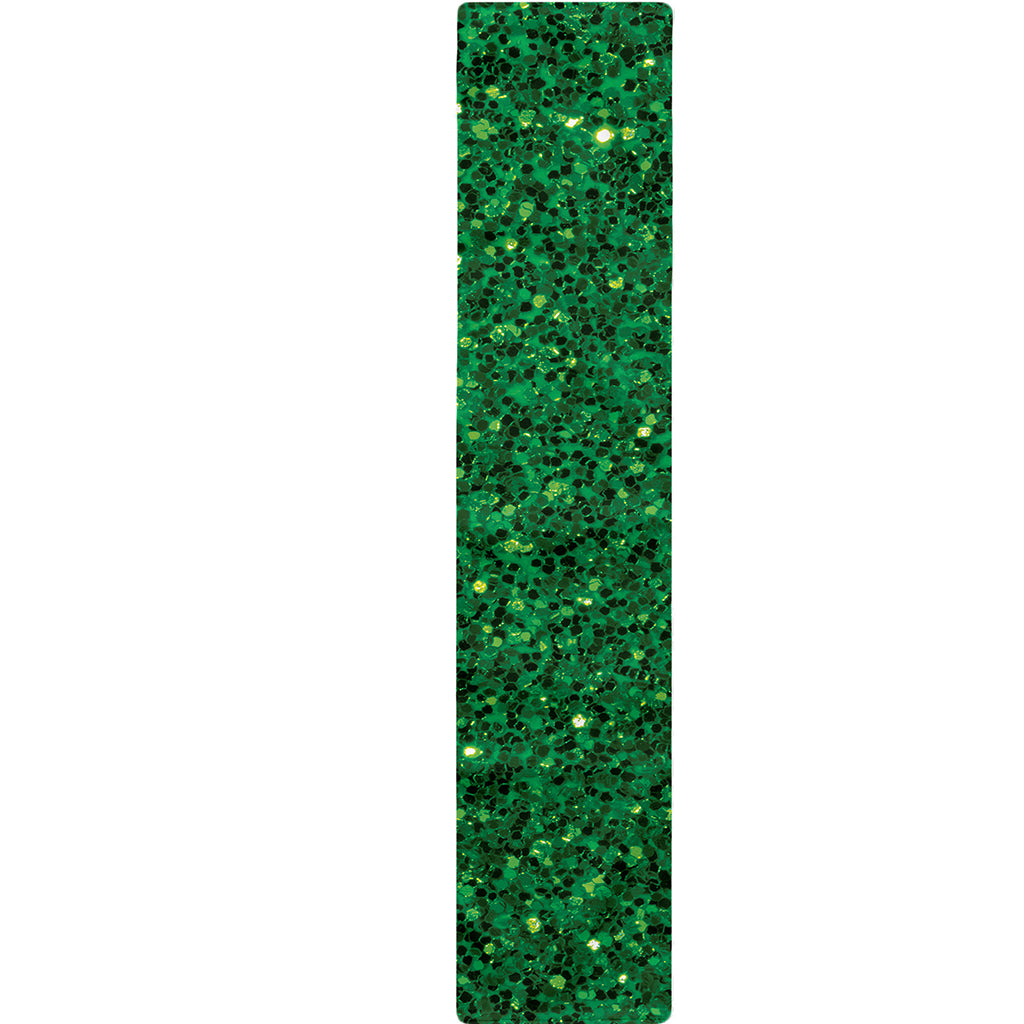 Green (NOT Real) Glitter Print Table Runner