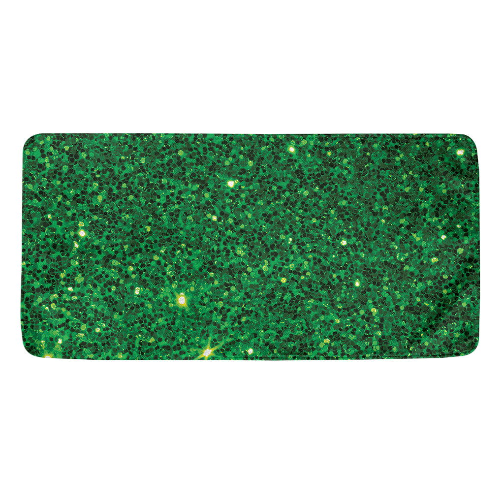 Green (NOT Real) Glitter Print Towel