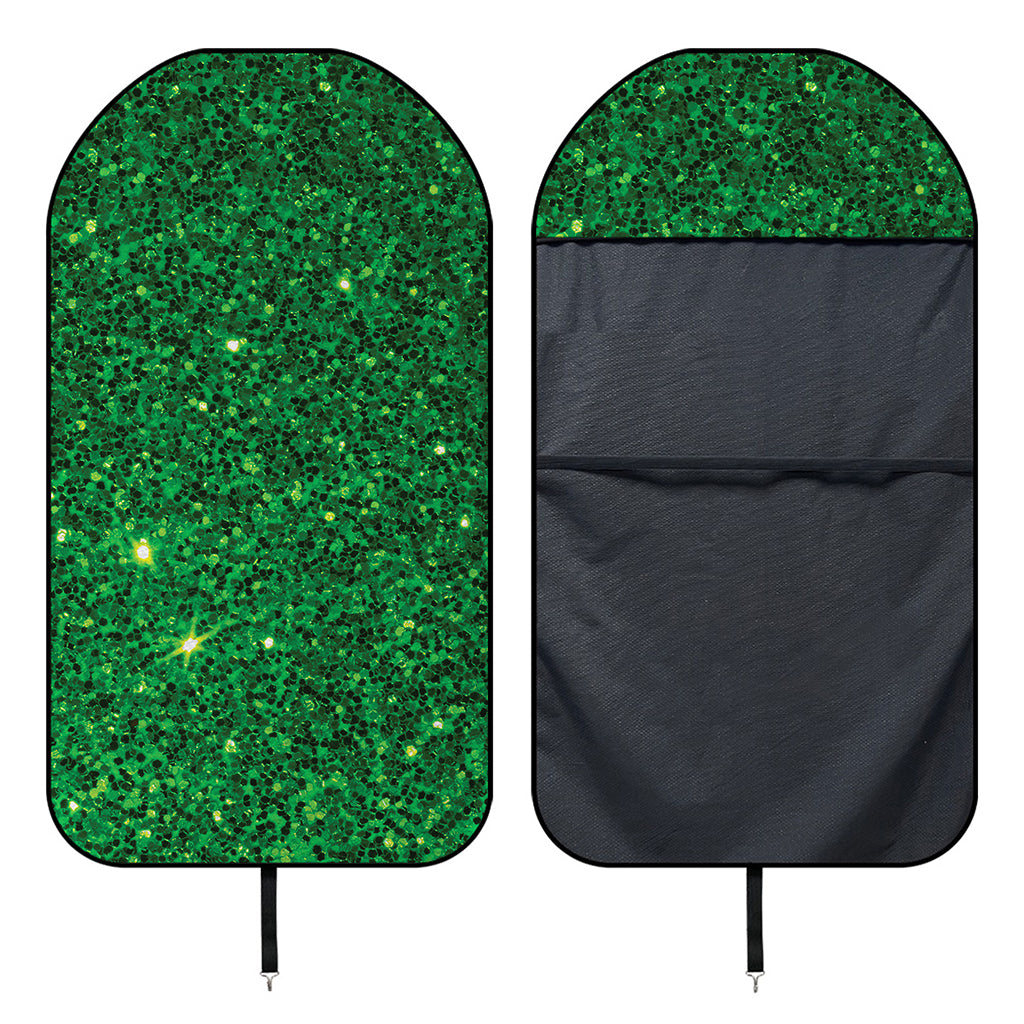 Green (NOT Real) Glitter Print Waterproof Car Seat Cover