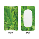 Green Oak Leaf Print Changing Pad Cover