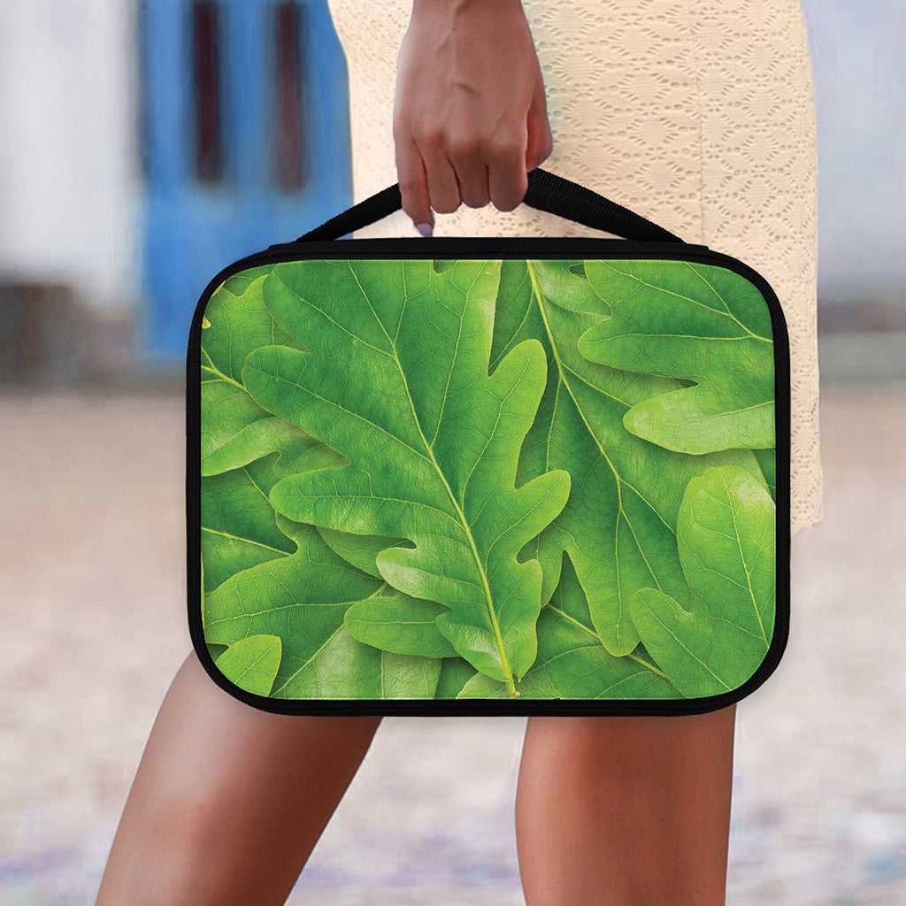 Green Oak Leaf Print Classic Bible Case