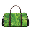 Green Oak Leaf Print Duffel Bag