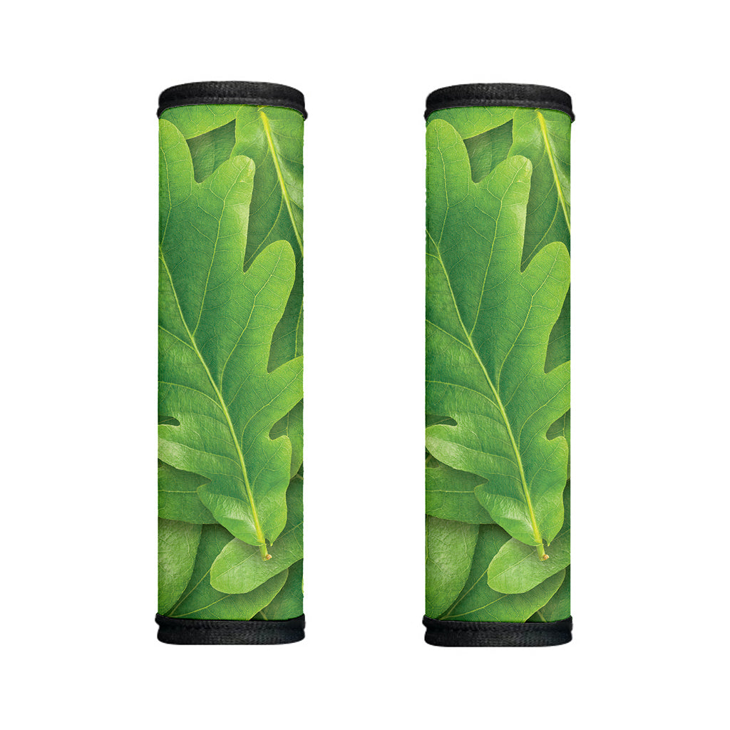Green Oak Leaf Print Handle Covers