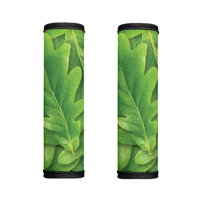 Green Oak Leaf Print Handle Covers