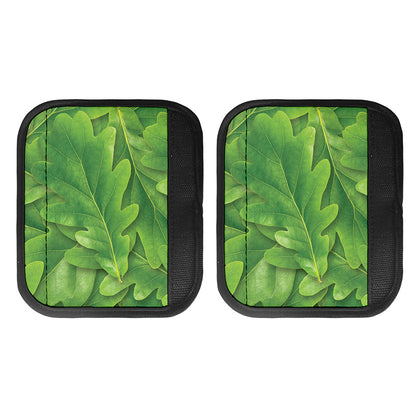 Green Oak Leaf Print Handle Covers