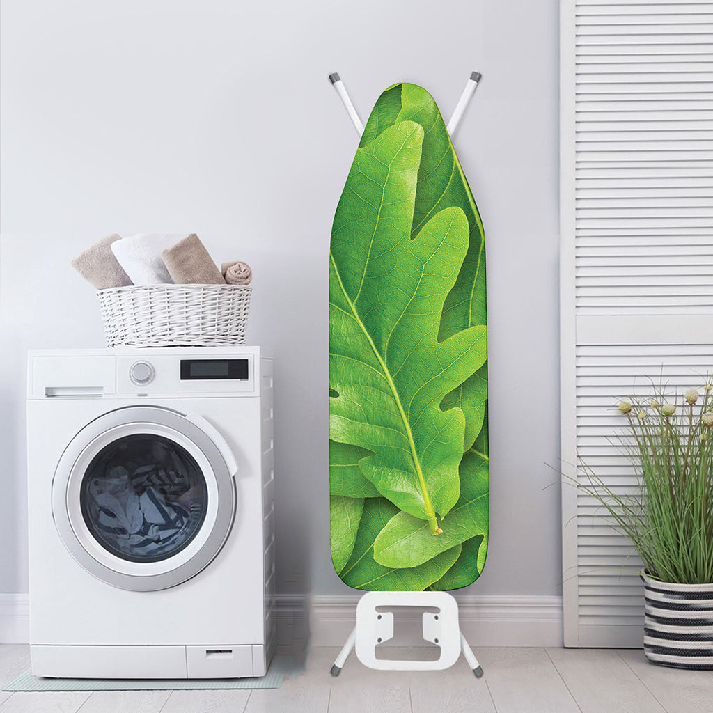 Green Oak Leaf Print Ironing Board Cover